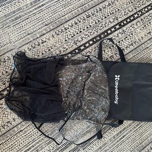 UPPAbaby Black and Clear Stroller Rain Cover